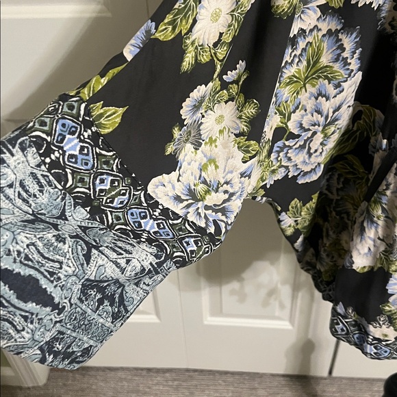 FREE PEOPLE, FLORAL, KIMONO STYLE JACKET, SIZE M - Picture 7 of 11